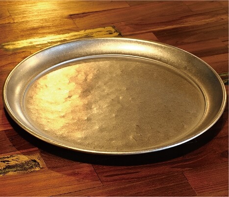 VINTAGE Round Serving Tray made of stainless steel